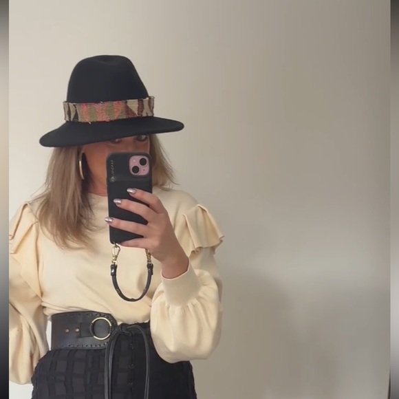 Orijinal Black w/Aztec print strap Hat - Picture 3 of 3